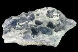 Purple-Blue, Cubic Fluorite Crystal - China #142388-2